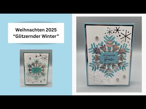 Christmas 2025 "Sparkling Winter" Quick card with Stampin' UP! products