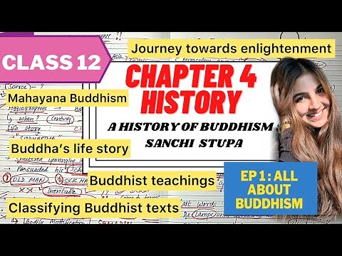 Class 12 Chapter-4 HISTORY | Thinkers, beliefs and buildings,BUDDHISM Explained in Hindi and english