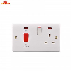 [Hot Item] Standard Grounding Wall Power Socket Kitchen Switch Socket with Neon