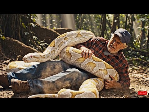 Old Man Trapped by Giant Albino Python Until Granddaughter's Heroic Run Sparks an Epic Rescue.