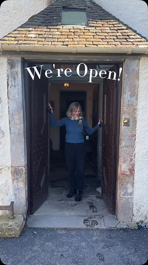 Catherine Maxwell Stuart opened the doors to Traquair House today. Open now for the season! View opening times and buy tickets on our website. #historichouse #opennow #gotweedvalley | Traquair House
