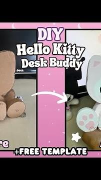 ୨✿୧ Cardboard Hello Kitty Desk Figurine! | Fun DIY Tutorial |