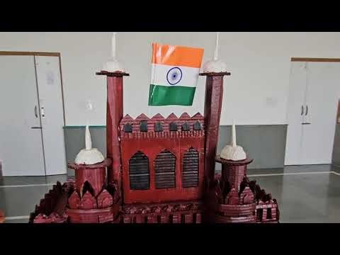 Cardboard model of Red fort #DIY #artyfolk #papercraft #craftideas