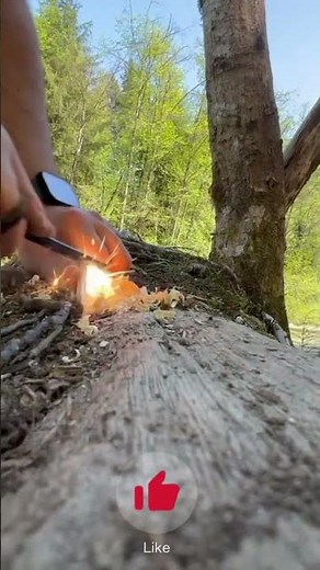 Wilderness Survival: How to Start a Flint Fire with a Knife and Fire Starter Stick