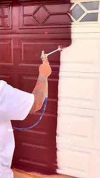 Update your Garage Door with a Paint Job 😁 Color SW Polish