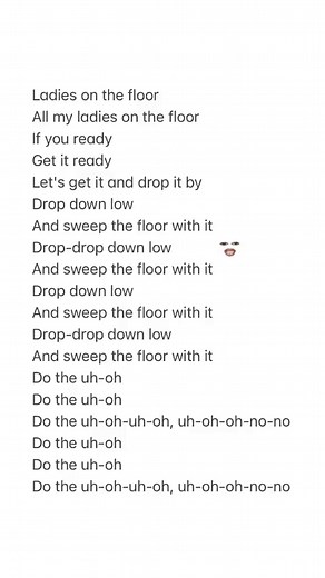 Get Me Bodied Beyonce Lyrics: Drop Down Low & Sweep The Floor