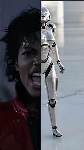 Michael Jackson vs AI Robot 🕺⚡️🤖 未来のスリラーが凄すぎる！