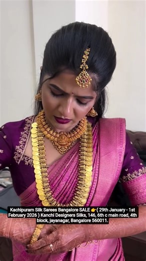 Kanchipuram Silk Sarees Bangalore SALE 👉( 29th January - 1st February 2026 ) Kanchi Designers silks