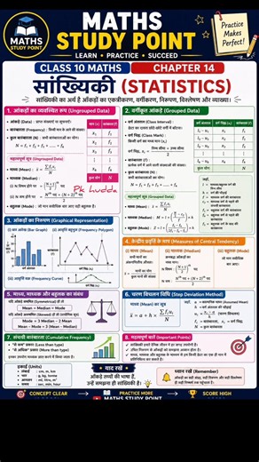 Class 10 Maths Chapter 14 Statistics One Shot 🔥 Mean Median Mode Tricks | Board Exam 2026