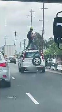 Insane video of car surfing in Fairfield, Sydney