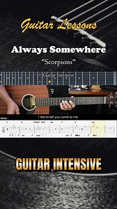 Always Somewhere - Scorpions - Easy guitar lessons | Guitar Intensive