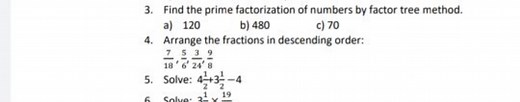 Find the prime factorization of numbers by factor tree method. ... | Filo