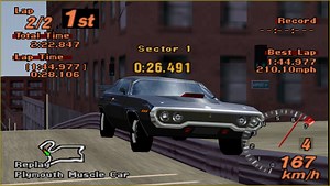 Gran Turismo 2 HD | Plymouth GTX 1971 | Seattle Full Cource | Games Jogatina