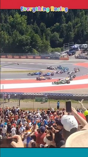 Max Verstappen & Kimi Antonelli's Austrian GP crash #maxverstappen #kimiantonelli #austriangp