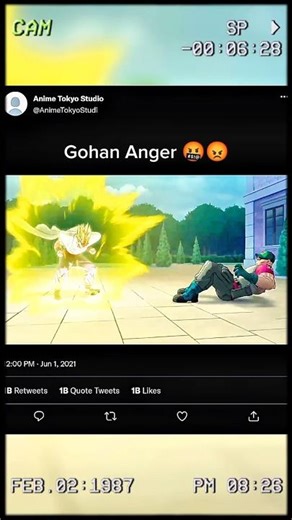 Gohan is very Angry 😡😡 #gohan #Anime #dragonball #shorts