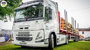 21 reactions |  Having arrived on these shores last month, James Jones and Sons' all-electric timber truck will soon hit the road as part of a new trial. | Forestry Journal | Facebook