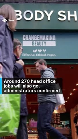 The Body Shop to close half of stores after entering administration