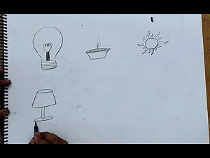 how to draw sources of light I how to draw sources of life step by step