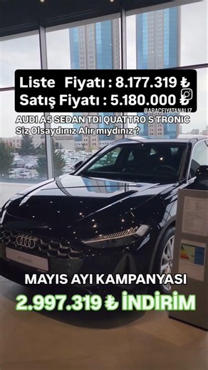 AUDI A5 SEDAN QUATTRO S TRONIC #audi #a5 #reels #automobile #kampanya #keşfet #kesfet #premiumcars