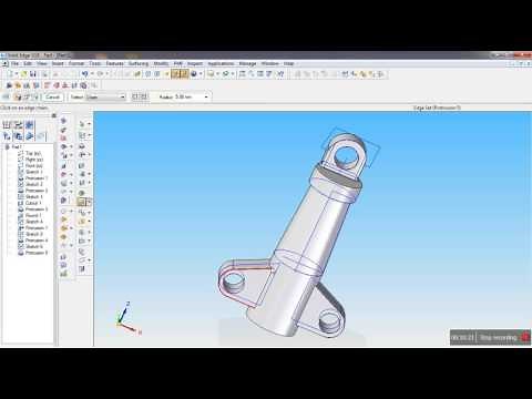 landing gear Assembly using Solid edge V19 (VTU CBCS Scheme)
