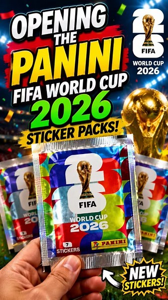 NEW PANINI FIFA WORLD CUP 2026 STICKER PACK OPENINGS! #panini #fifaworldcup2026 #paninistickers