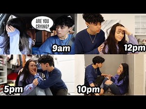 Randomly Crying Throughout The Day Prank On Boyfriend! *CUTE REACTION*