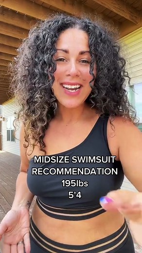 I’ve had this bathing suit for over 8 months! And I’m still loving it and can totally recommend it for the upcoming spring and summer months❤️. It is from Meetcurve. Called the Black Mesh One Shoulder Backless Bikini Top. #midsize #plussize #swimwear #styletips #plussizeswim #apronbelly