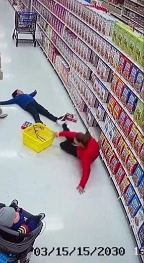 Mom COPIES kid's tantrum in grocery store | Security cam 😂💀