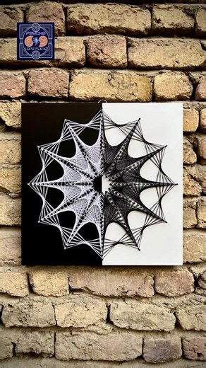 DIY String Art🧵| Creating a Mandala with Just Thread & Nails