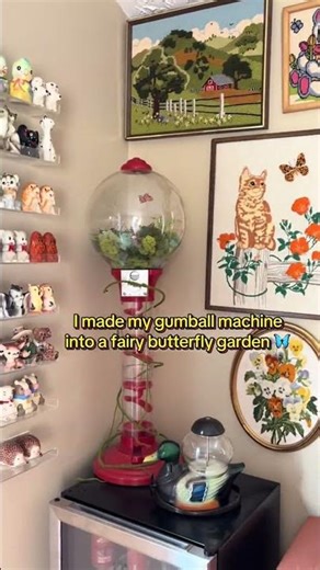a trinket filled gumball machine would be so cute! I upcycled my gumball machine I got off FBM for