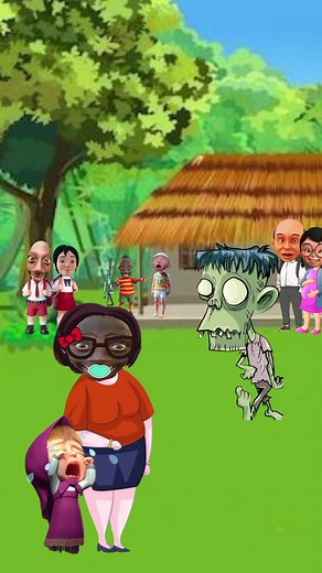 Zombie lagi cari anak nakal #kartun #animasi #cartoon
