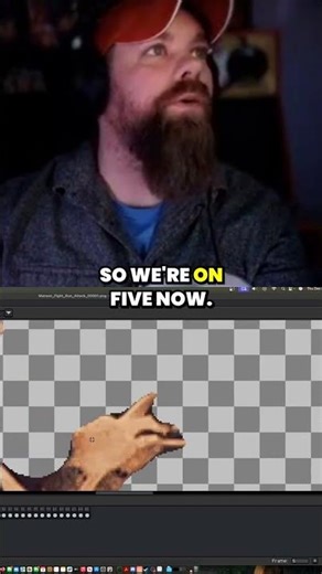 Make digital sprite action feel smooth with minimal frames — smearing & smart edits