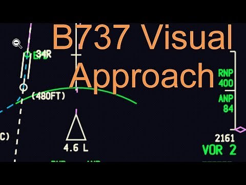 B737 Visual Approach (PMDG) Video 1