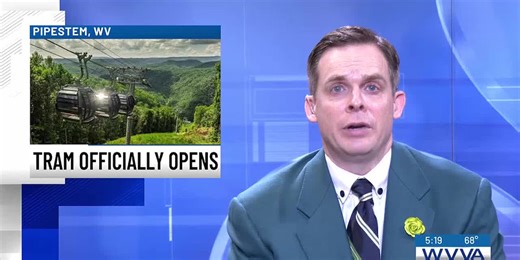 Pipestem State Park’s new aerial tram takes off