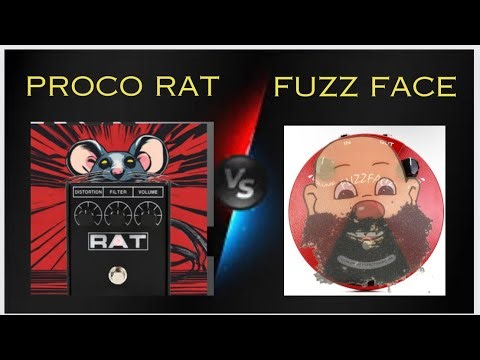 Fuzz Face (clone) vs Proco Rat