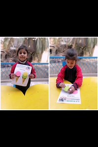 Art Activity: Paper Ice Cream Cones. Count & Paste circles on cone. Class: Nursery | The Educators Civil Lines Campus, Session Court Road, Gujranwala | Facebook