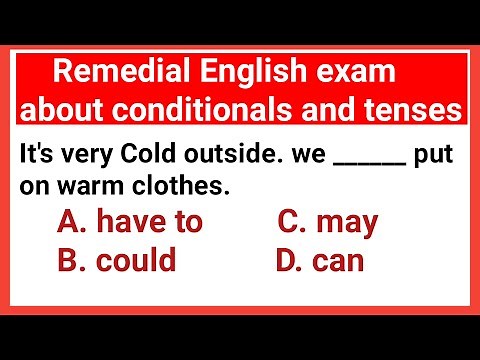 Remedial English exam about conditionals and tenses