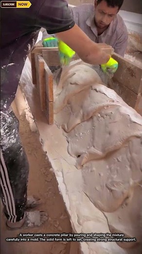 Pillar Construction Process | Workers Building Strong Concrete Column #skilledworkers #construction