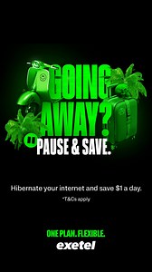 If you're going away or just need some space from the online world, Hibernate your internet and save $1 dollar a day. T&Cs apply. | Exetel