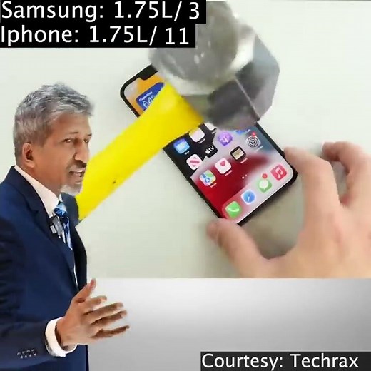 iPhone 13 Pro VS Samsung Galaxy Fold Hammer Test | Tech Comparison | #iPhone #samsungfold