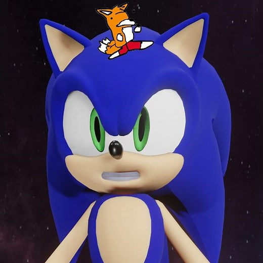 Sonic lip sync test (Blender animation)
