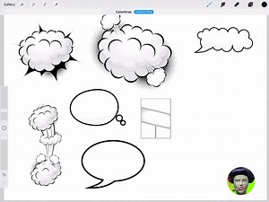 100  Procreate Comic Storyboard Template Builder | Procreate Comic Pop Art Bubble Stamp Brushes | Procreate Comic Book Constructor - Etsy