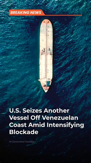 The United States has seized another vessel in international waters near Venezuela’s coast, marking the second such operation in recent weeks as Washington enforces a “total blockade” on sanctioned oil tankers. U.S. Coast Guard personnel, with military support, boarded and took control of the ship in a campaign aimed at cutting off oil revenue tied to sanctions and broader pressure on Caracas. This action comes after an earlier seizure on December 10 and reflects how economic measures and mariti
