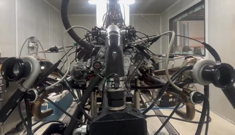 Unfortunately the engine ran out of camshaft (not unexpectedly) which I could have fixed on the fly if I had left it VVT enabled - but I was using Holley Dominator for tuning and data aquisition which ruled that out. Net result on 98 pump gas - 983HP @ 6300 and 828ft lbs @ 6200. Part throttle boost started to roll in at under 2500 RPM with boost peaking at 16.2 lbs @ 6200/6300rpm. Will be taking the same combination back to the dyno with a few refinements to the cam (plus VVT control), as well a