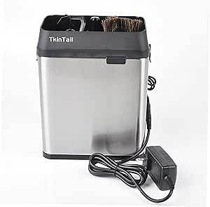 Electric Espresso Coffee Knock Box, Commercial Portafilter Cleaning Machine, Automatic Handle Coffee Grounds Cleaning Machine, with 3 Scrapers & 1 Brush Head for Home, Cafe, Restaurant