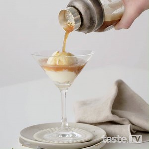Affogato espresso martini might just be the universe's best-ever nightcap. Full recipe: http://bit.ly/2ChhrFZ | Taste.com.au
