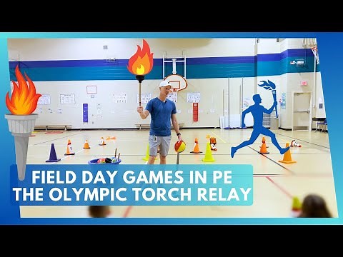 The Olympic Torch Relay Race 🔥 | Field Day Games in PE Class |