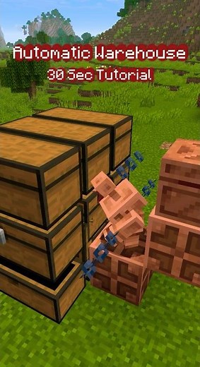 Automatic Warehouse by Coppergolem // #minecraft #buildhacks