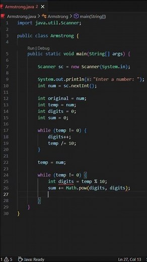 Is 153 Really Special? 🤯 | Armstrong Number in Java