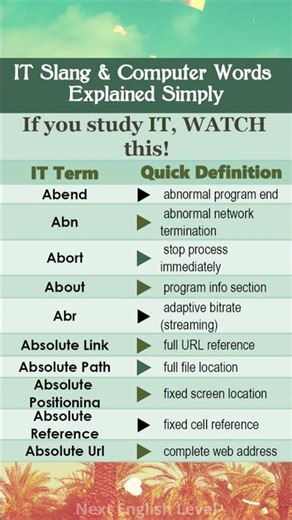 You’re Using This Wrong! IT Slang Explained in 10 Seconds 💻 | Tech Words P3